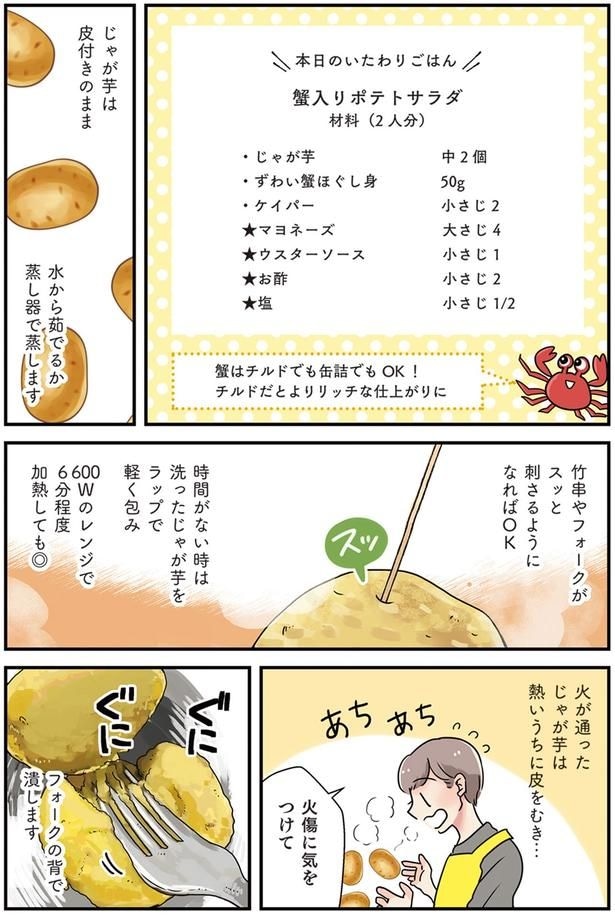 じゃが芋は皮付きのまま
