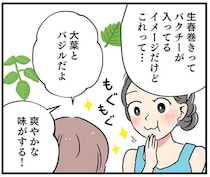 食欲がないときにも！大葉とバジルで爽やかな風味【蒸し鶏とザーサイの生春巻き】