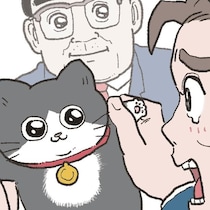「出張に行ってほしくないよね…」猫らしい振る舞いをした結果、社長が涙