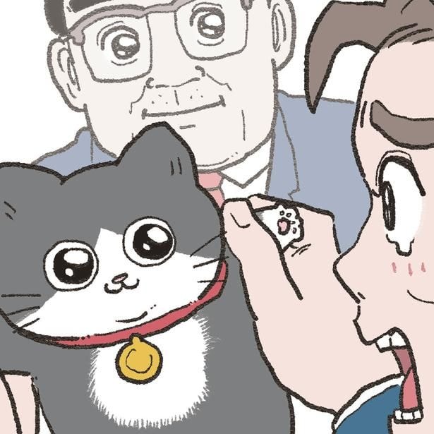 「出張に行ってほしくないよね…」猫らしい振る舞いをした結果、社長が涙