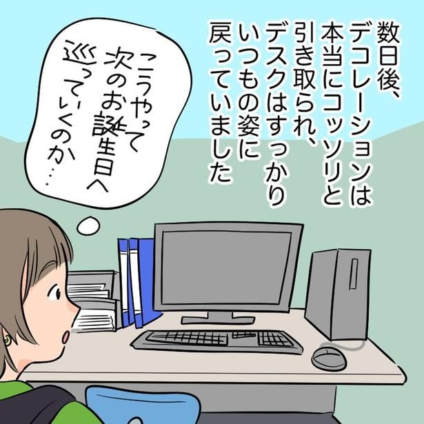 こうやって次のお誕生日へ巡っていくのか…