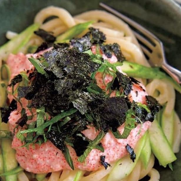 豆腐でカロリー控えめ&あっさり「明太豆腐クリームうどん」