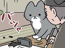 【徒然草とねこ】ねこの隣でつれづれなるままに。随筆をしたためていたときの悲劇