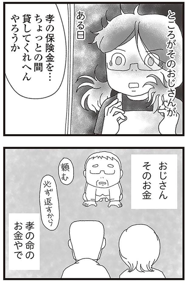 孝の保険金を...ちょっとの間貸してくれへんやろうか