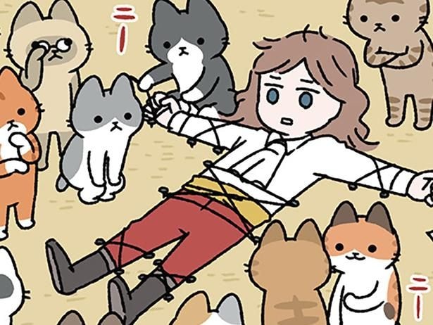 【ガリバーとねこ】目を覚ましたらそこはパラダイス!? 嵐に巻き込まれた翌日のこと