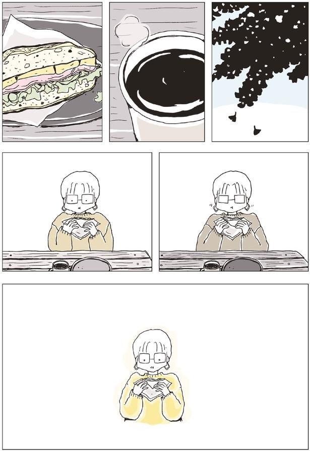 コーヒーとサンドウィッチ