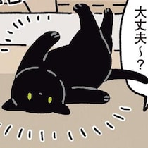 引っ越し直後の黒猫ろん。ベッド下に潜り込んで見せた意外な反応