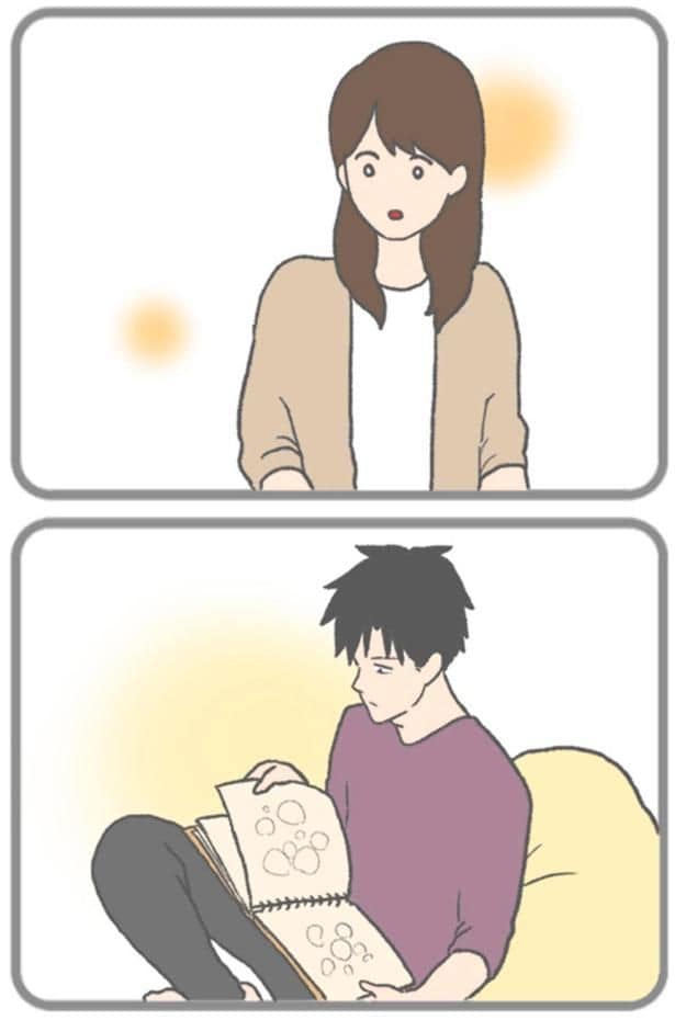 描いた絵を…
