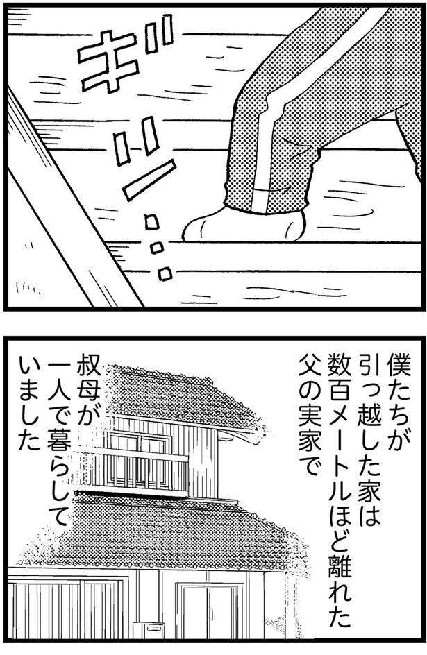 引っ越した家は父の実家で叔母が一人で暮らしていました