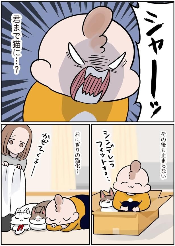 手懐けてる…
