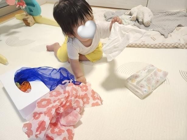 ティッシュを選びたくなるみたいです▶ワールドカップを見届ける娘さん（⇒次へ）