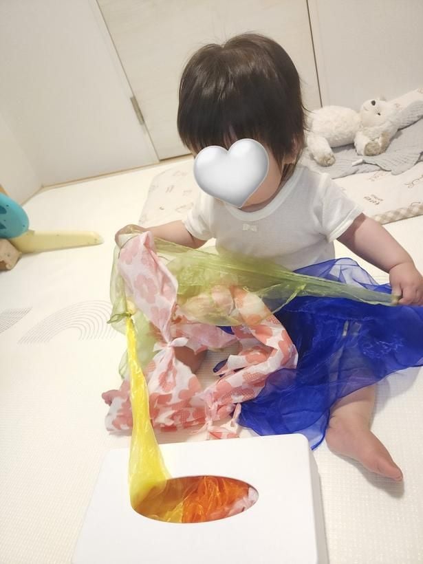 好奇心をくすぐるステキなアイデアですね♪▶本物のティッシュと並べるとやっぱり…？（⇒次へ）