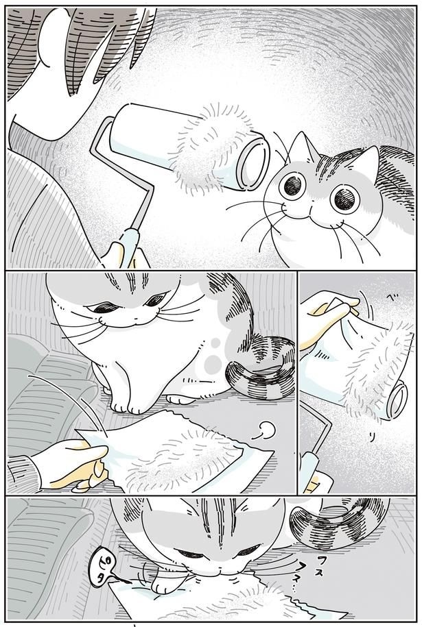 毛が…