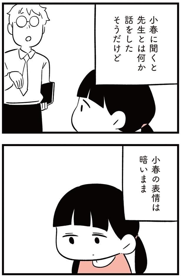 小春の表情は暗いまま