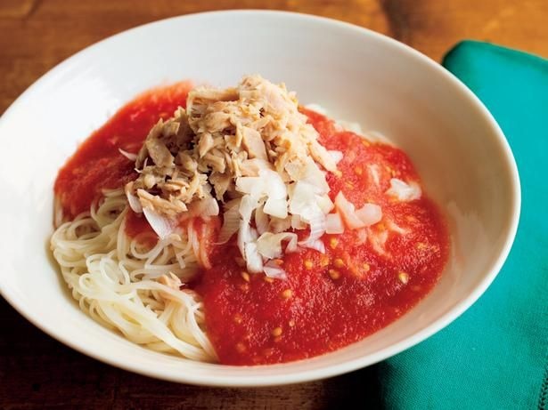 トマトだれぶっかけそうめん