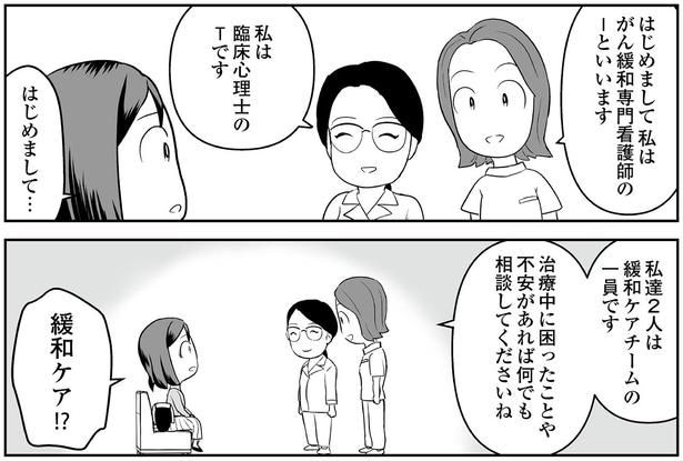 私達2人は緩和ケアチームの一員です