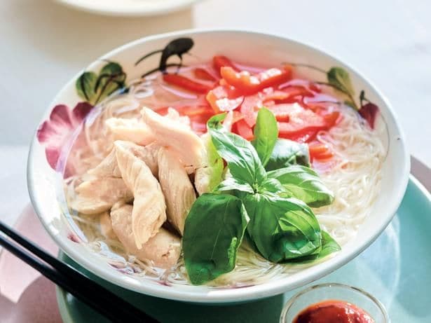 ささ身のフォー風にゅうめん