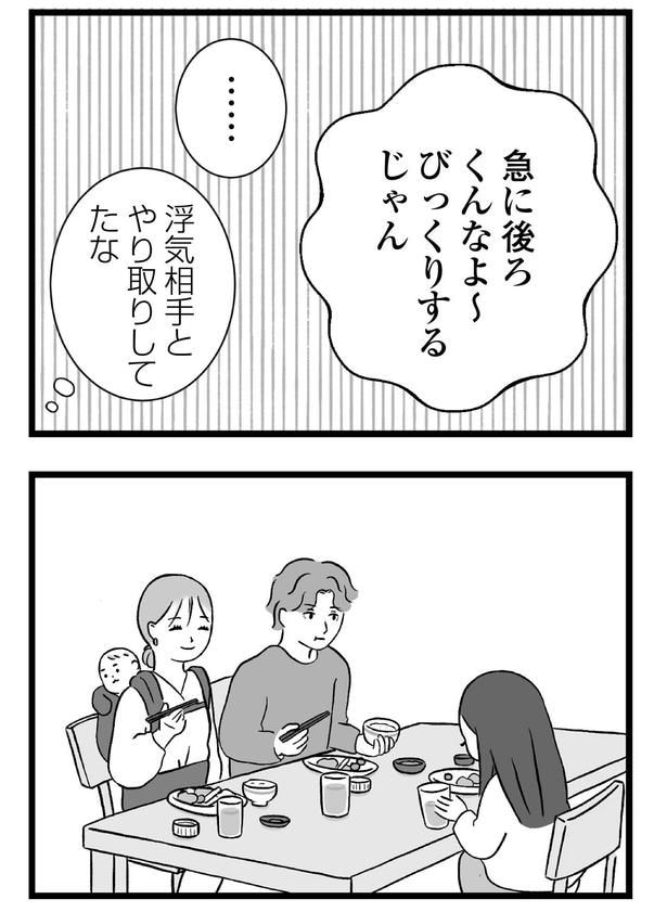 浮気相手とやり取りしてたな