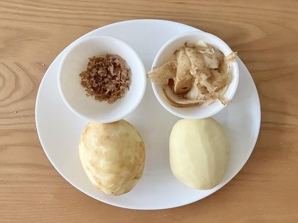 より薄くむけるのがいい!(▶気になる芽は?)
