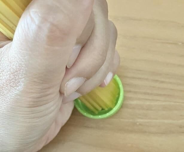 キャップより一回り少なめがポイント(▶次へ)