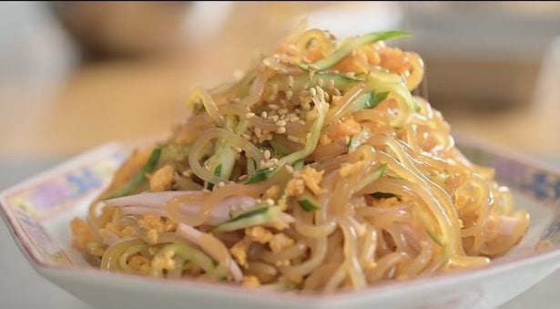 「しらたきの中華サラダ」　▶︎材料はこれだけ