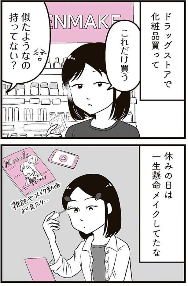 休みの日は一生懸命メイクしてたな