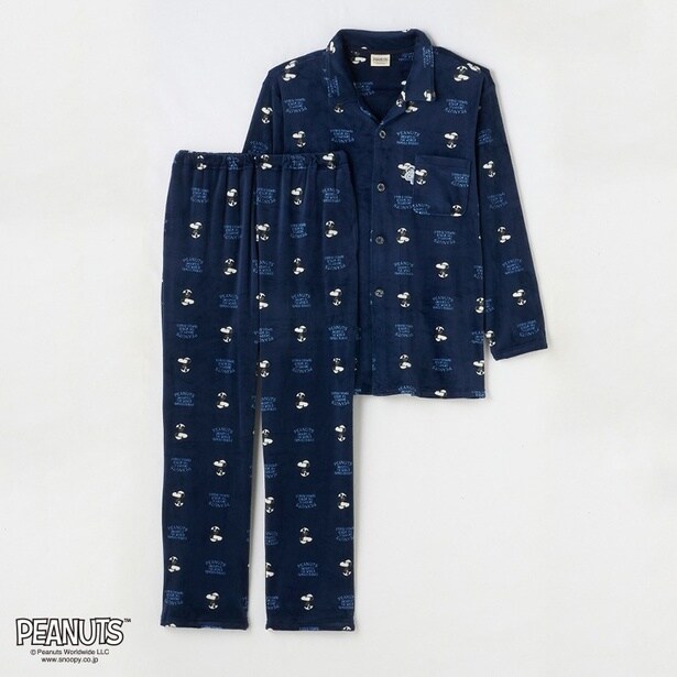 「メンズ パジャマ(ダークネイビー)」(2970円)