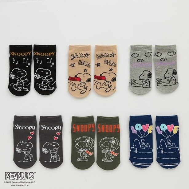 「キッズ 6足組フロントソックス(19～24センチ)」(1100円)