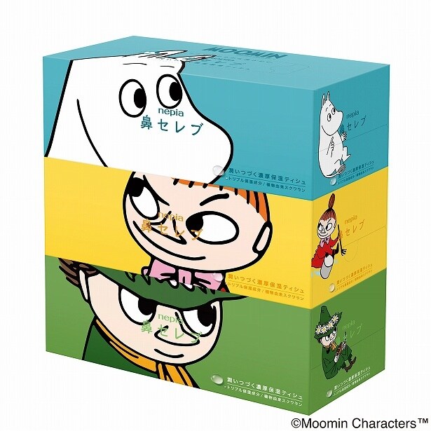 「ネピア 鼻セレブ」のムーミンコラボパッケージが数量限定で登場！そのまま置くだけで部屋が楽しくなりそう