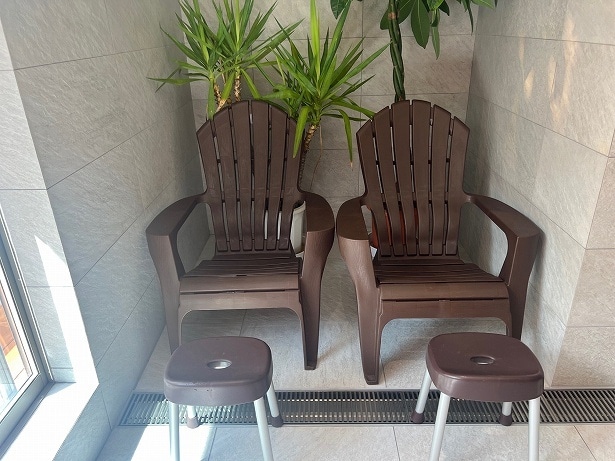 屋外が暑いときは浴室内で休憩しよう