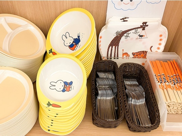 子ども用のカトラリーもそろう