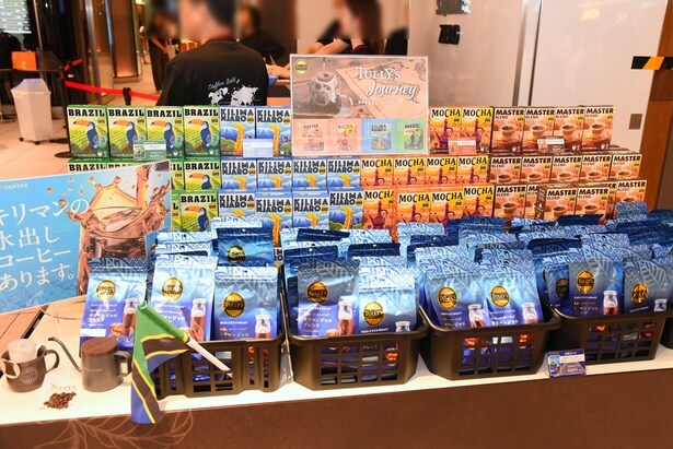 タリーズドリップバッグの販売ブース