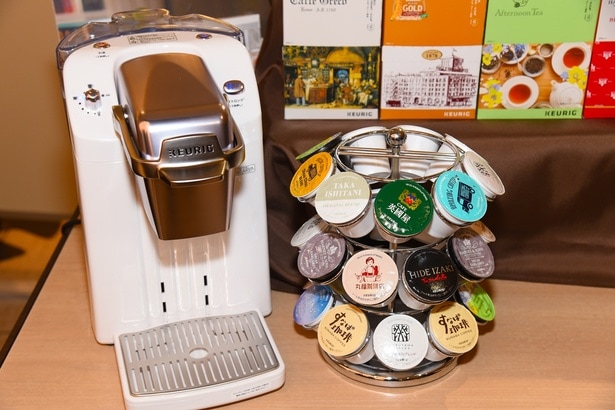 独自製法のカプセルで、いつでも淹れたてのコーヒーの味と香りが楽しめる