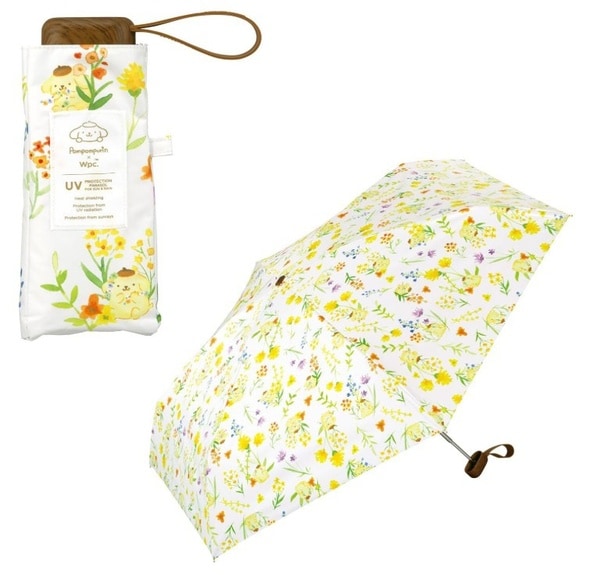 サンリオ好き必見！水彩フラワーが可愛い♪【ワールドパーティー】ポムポムプリンの折りたたみ日傘で涼しくおしゃれに♪Amazonで要チェック！