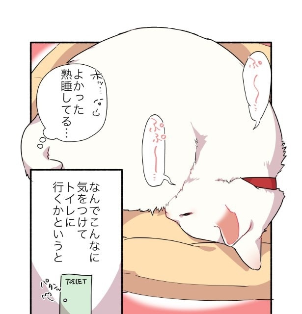 寝息を立てて熟睡していたように見えたが…？