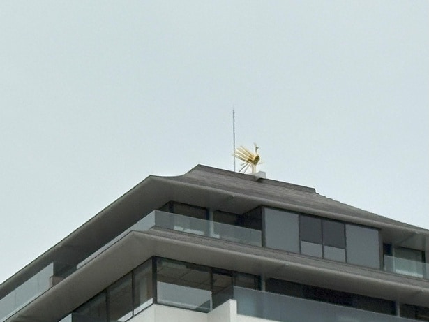 屋根を彩る金の鳳凰