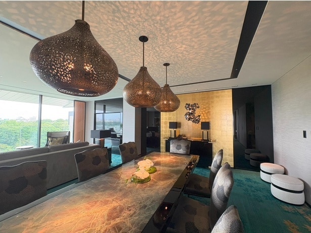 モロッコランプがダイニングを彩る