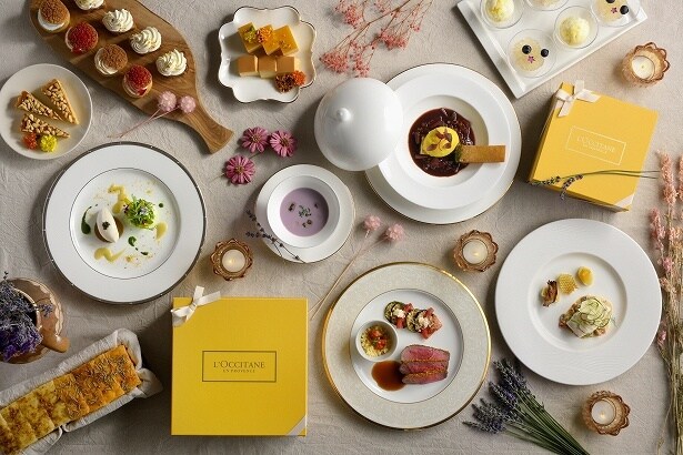 ホテル椿山荘東京と「ロクシタン」のコラボレーション「L’OCCITANEフレグランスディナー＆スイーツ」
