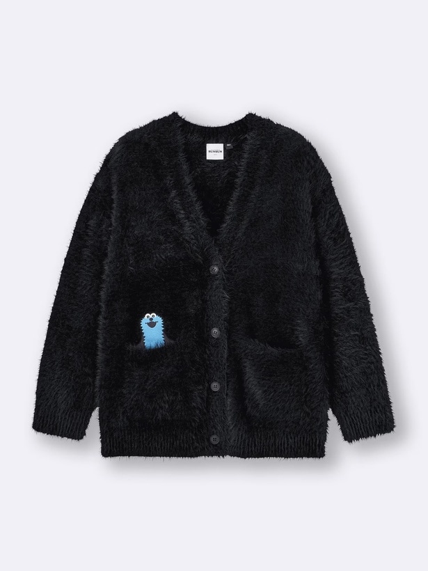 「オーバーサイズカーディガン(ブラック)」(3990円)