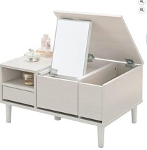 テーブルとドレッサーを掛け合わせた【萩原】の2WAY仕様のコスメテーブルがAmazonに登場中‼