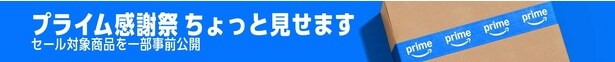 プライム感謝祭対象商品の一部はAmazon公式サイトで公開中