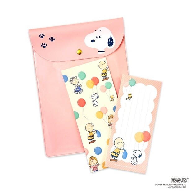 スヌーピー＆ムーミンの郵便局で買える「おくるシリーズ」新作は風船デザイン！クリアバッグやPVCケース入り一筆箋など実用的な5アイテムが登場