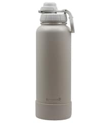 持ち運びラクラク！抗菌・真空断熱で清潔＆保冷長持ち！【佐藤商事】ウォームグレー×シリコンカバーで大人可愛いボトルをAmazonでゲットしよう！