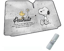 暑さ対策もかわいく♪スヌーピーで車内もおしゃれに！【ボンフォーム】紫外線対策もバッチリ！傘型サンシェードで車内快適！Amazonで好評販売中！