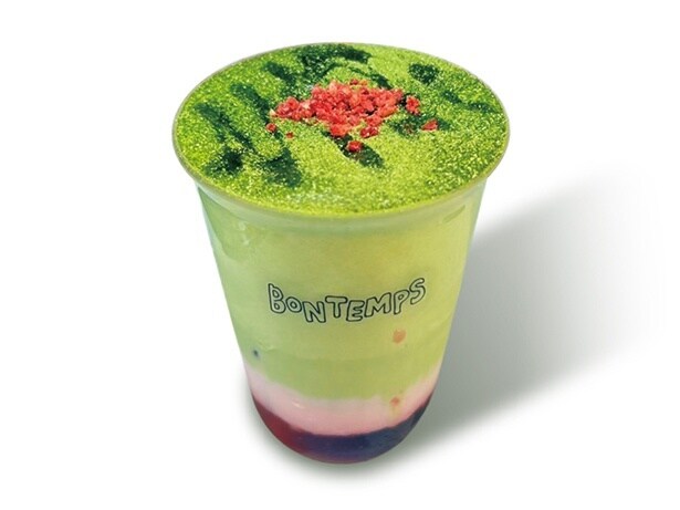 抹茶ムースラテ