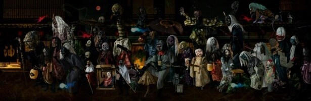 まるで絵巻物が現代によみがえったかのような異世界空間