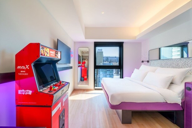 “ホテル×ゲーム体験”の特別仕様ルーム