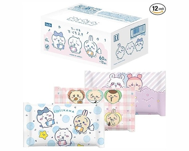 「ちいかわ」たちがお手拭きに！大容量720枚！【レック】から「ちいかわ」の手口拭きがAmazonにて販売中!!