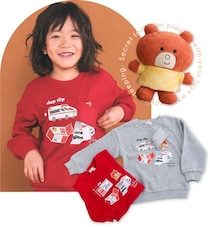 つむぱぱが描く「トミカとトム」が再びキッズアパレル「SLAP SLIP」とコラボ！秋冬に大活躍のかわいいトレーナーが登場