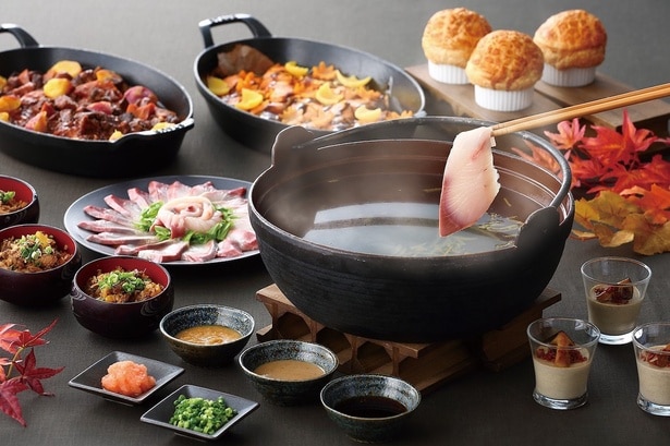 秋色スイーツコレクション＆秋の恵みランチブッフェ、黒瀬ぶりしゃぶと秋の恵みディナーブッフェ～黄金色の秋宴～(名古屋プリンスホテル スカイタワー)